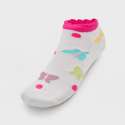 3-Pack Girl's Low Cut Assorted Socks