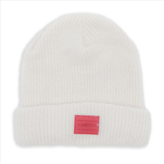 Ladies Soft Winter Hat with Rubber Patch