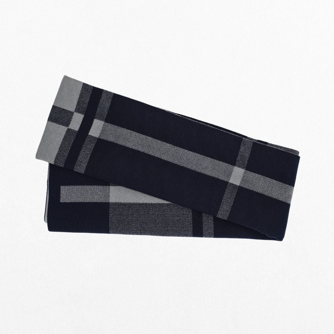 Men’s Plaid Striped Winter Scarf