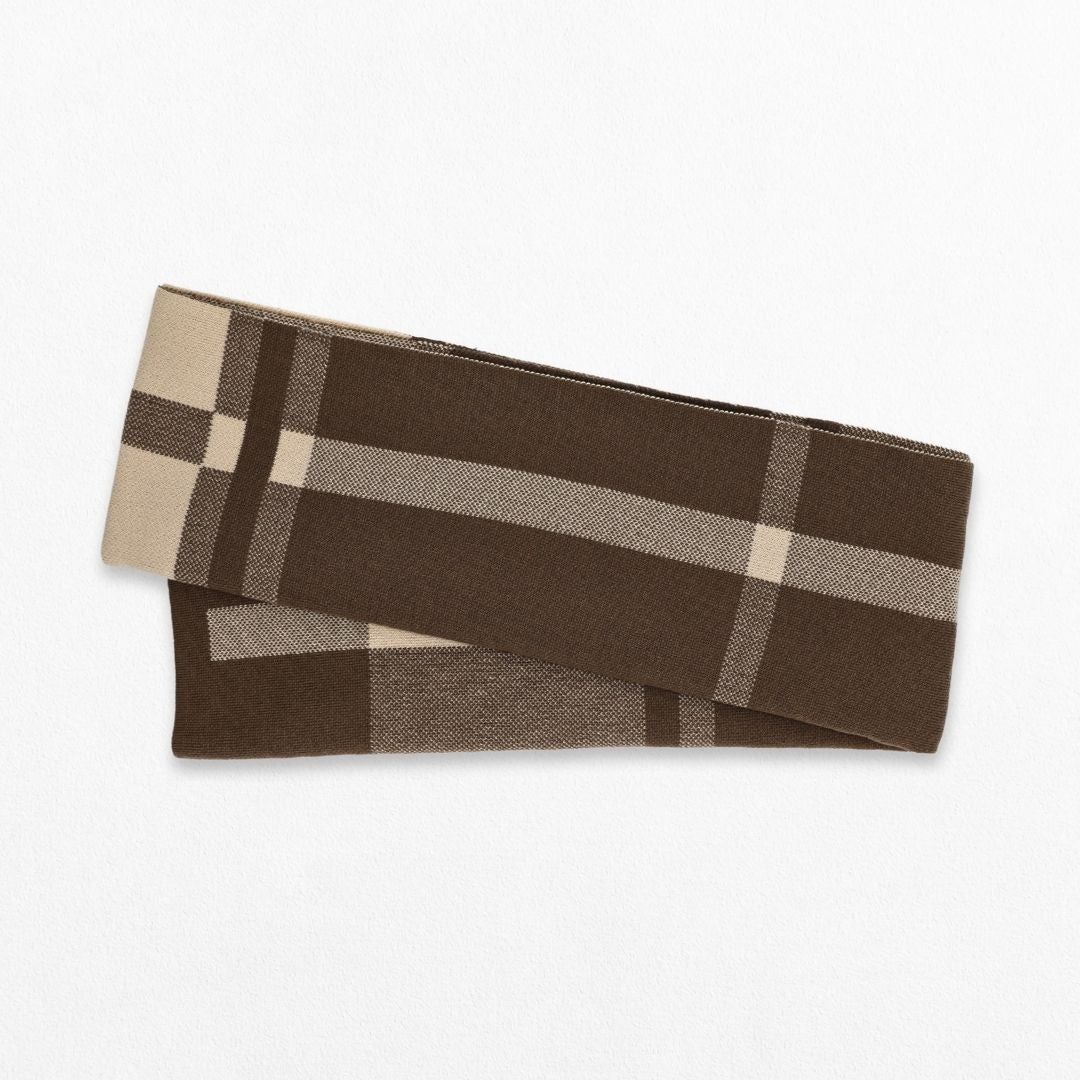 Men’s Plaid Striped Winter Scarf