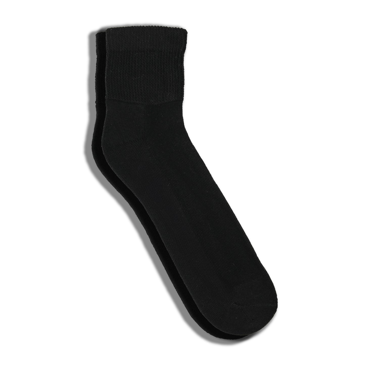 3-Pack Men's King Size Diabetic Quarter Socks