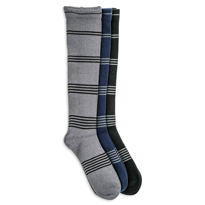3-Pack Men's Fancy Compression Socks (Stripes)