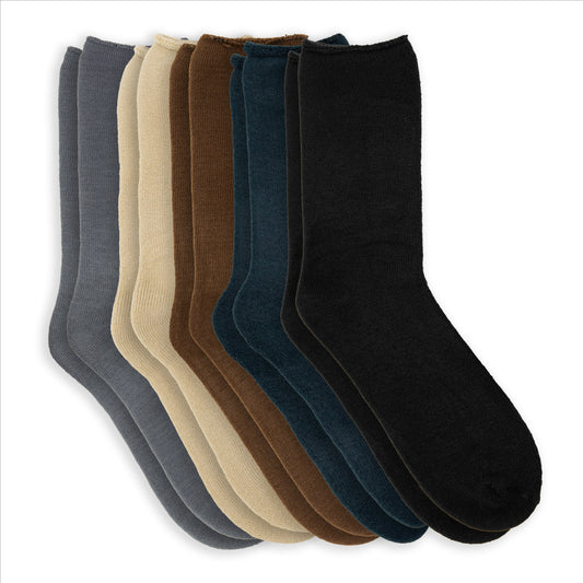 Men’s Solid Color Heat Crew Socks