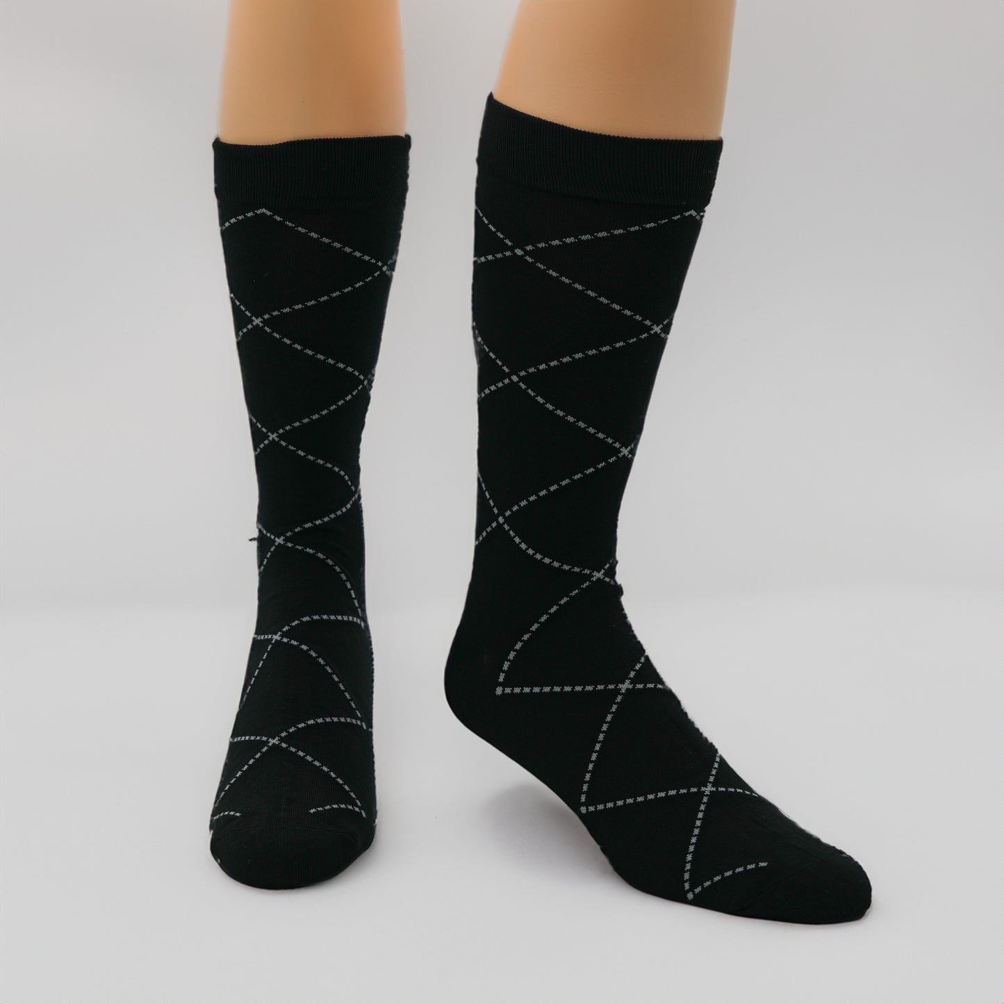 3-Pack Men's Bamboo Argyle Dress Crew Socks