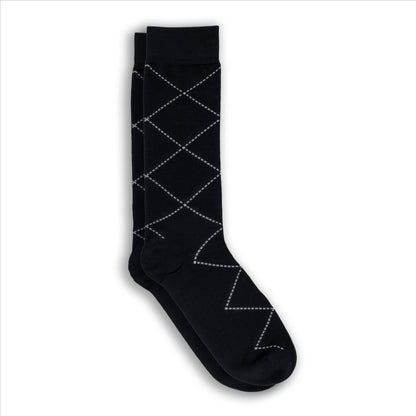 3-Pack Men's Bamboo Argyle Dress Crew Socks