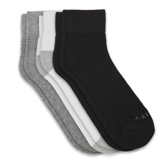 3-Pack Men's Quarter Socks with Spandex