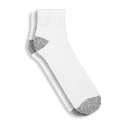 3-Pack Men's King Size Quarter Socks with Spandex