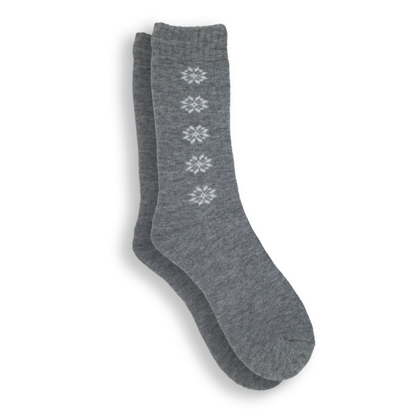 Ladies Snowflake Fancy Heat Crew Socks