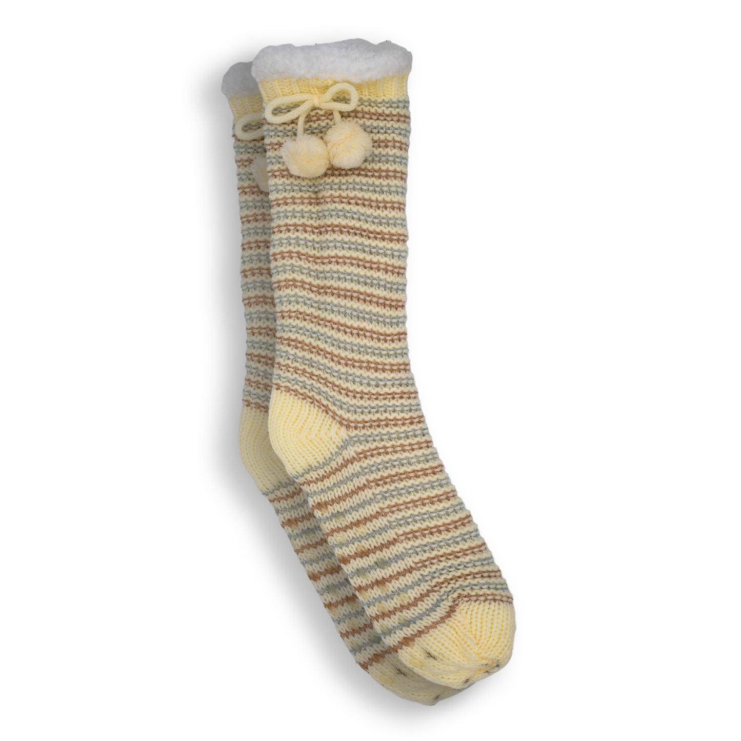 Ladies Knitted Double Layer Non-Skid Socks