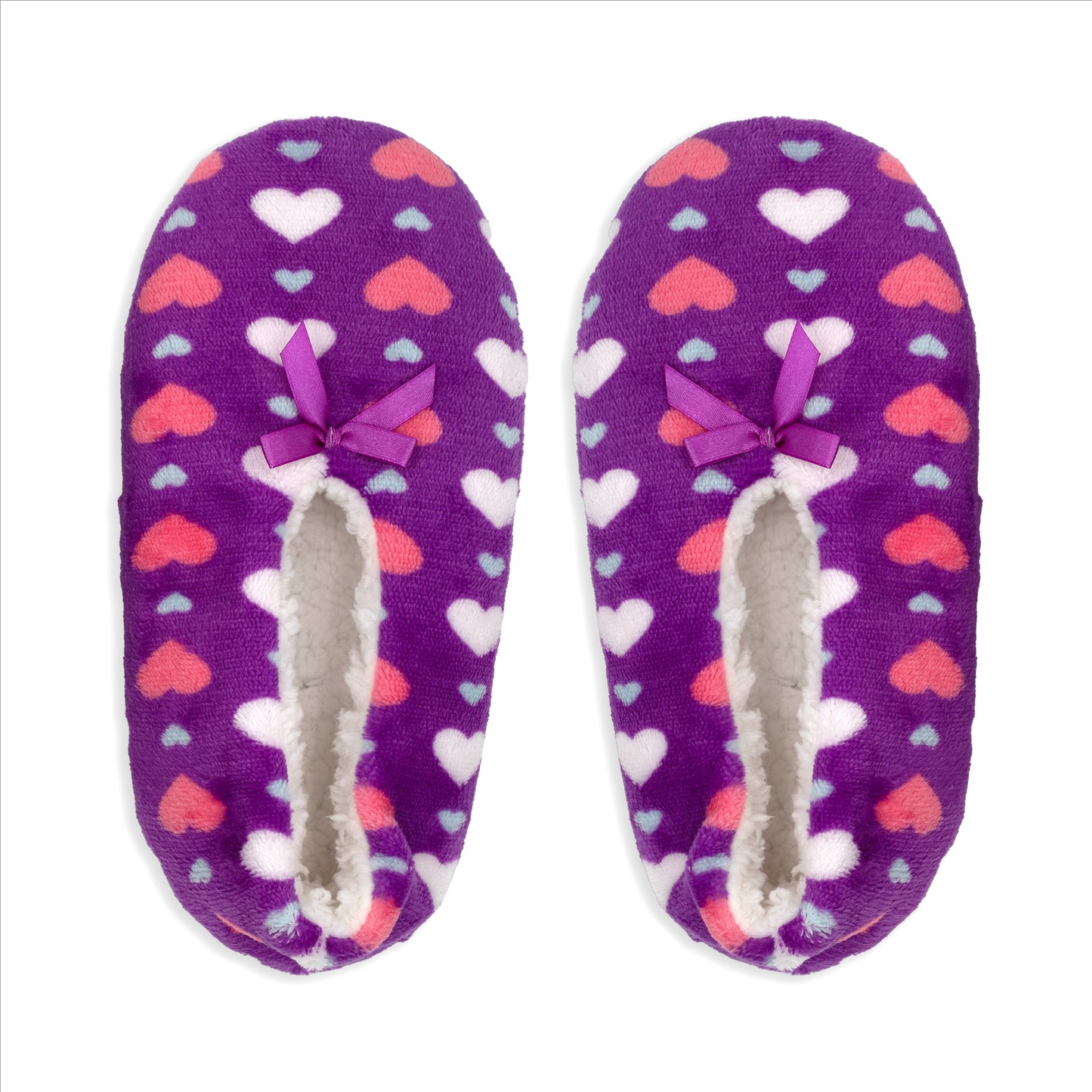 Ladies Soft Slipper Socks with Hearts